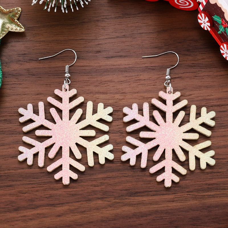Wholesale Sequin Leather Christmas Earrings ACC-ES-ChuLian100