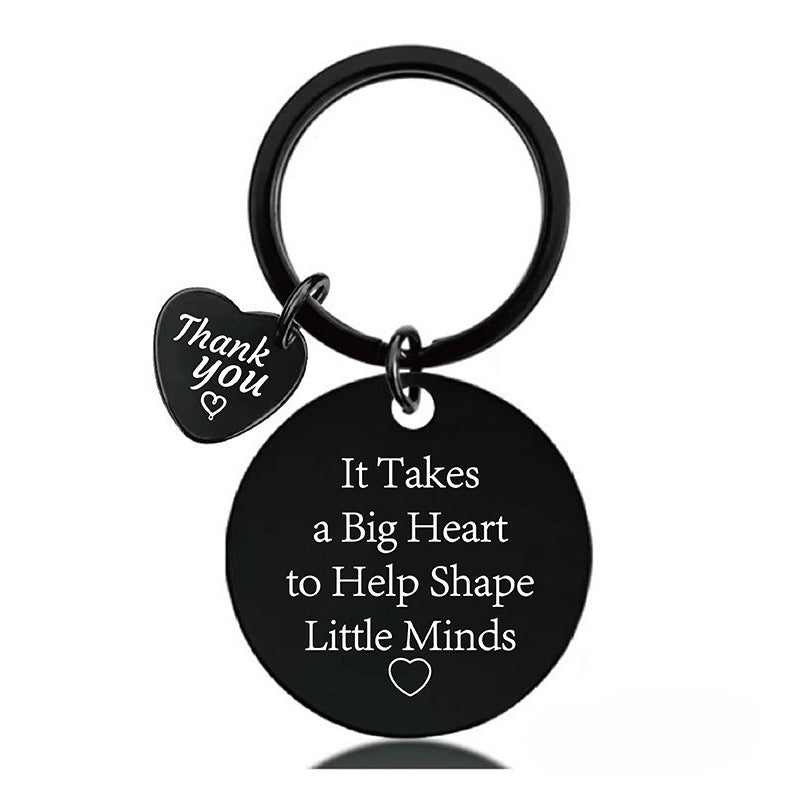 Wholesale Teacher's Day Gift Stainless Steel Engraved Keychain ACC-KC-Ganggu002