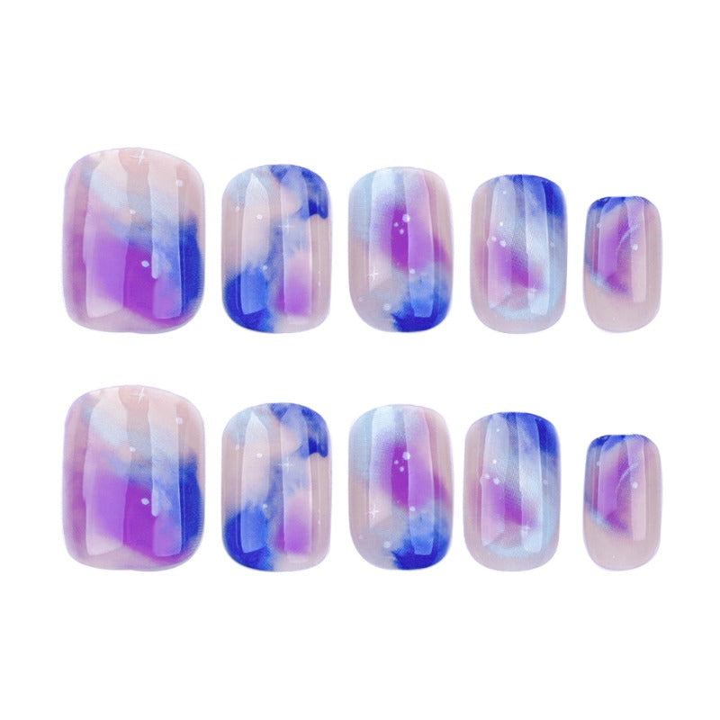 Wholesale 24 Pieces/box Color Smudge Nails Kits Nail Stickers ACC-NS-LeFan174