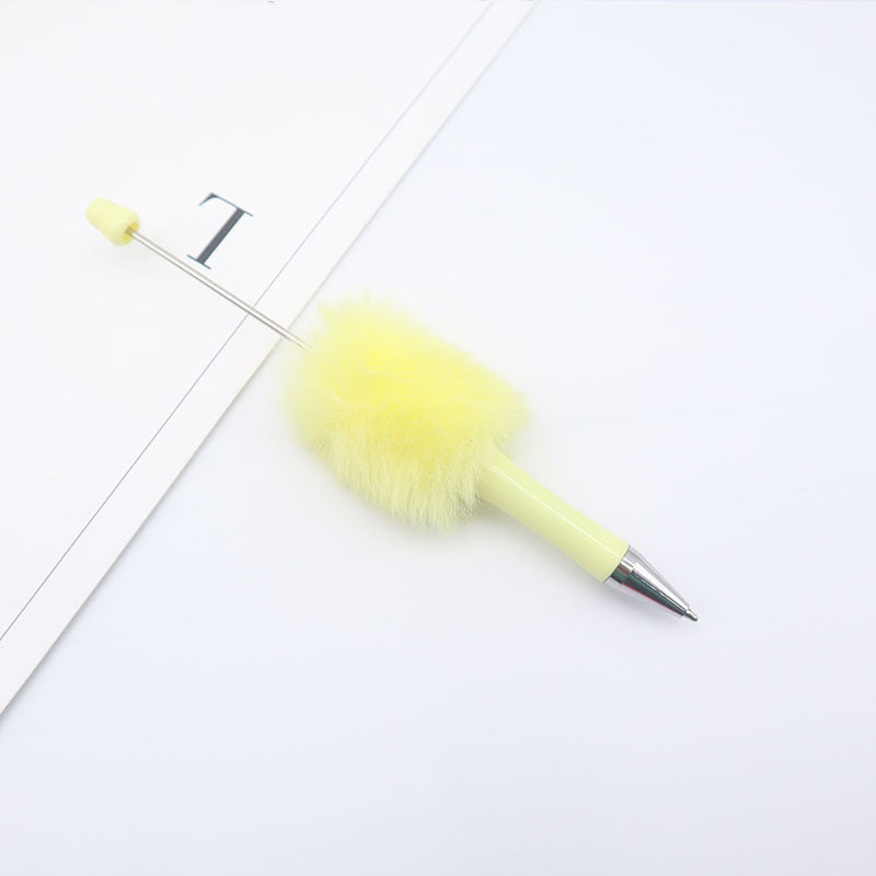 Wholesale Beadable Pen Plush Pom Pom Beadable Pen ACC-PN-CY001