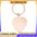 Custom Keychains with Laser Engraved Text or Logo - Multicolor Heart Shape Metal Keychains