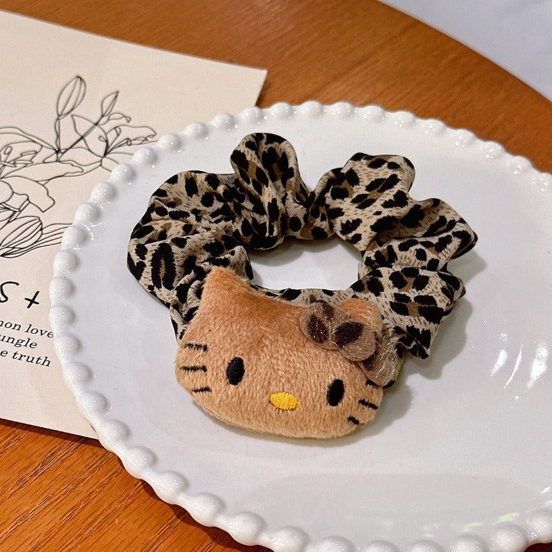 Wholesale Leopard Print Cat Hair Scrunchies ACCVIP-HS-Huidi017