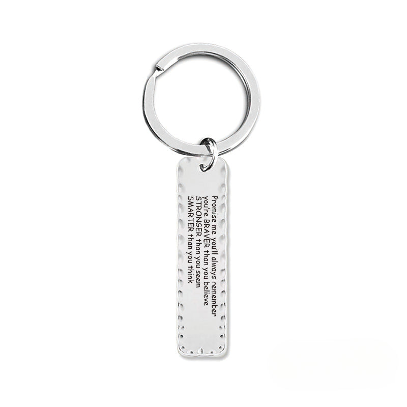 Wholesale 2024 Graduation Season Gift Inspirational Phrase Stainless Steel Keychain ACC-KC-Ganggu012
