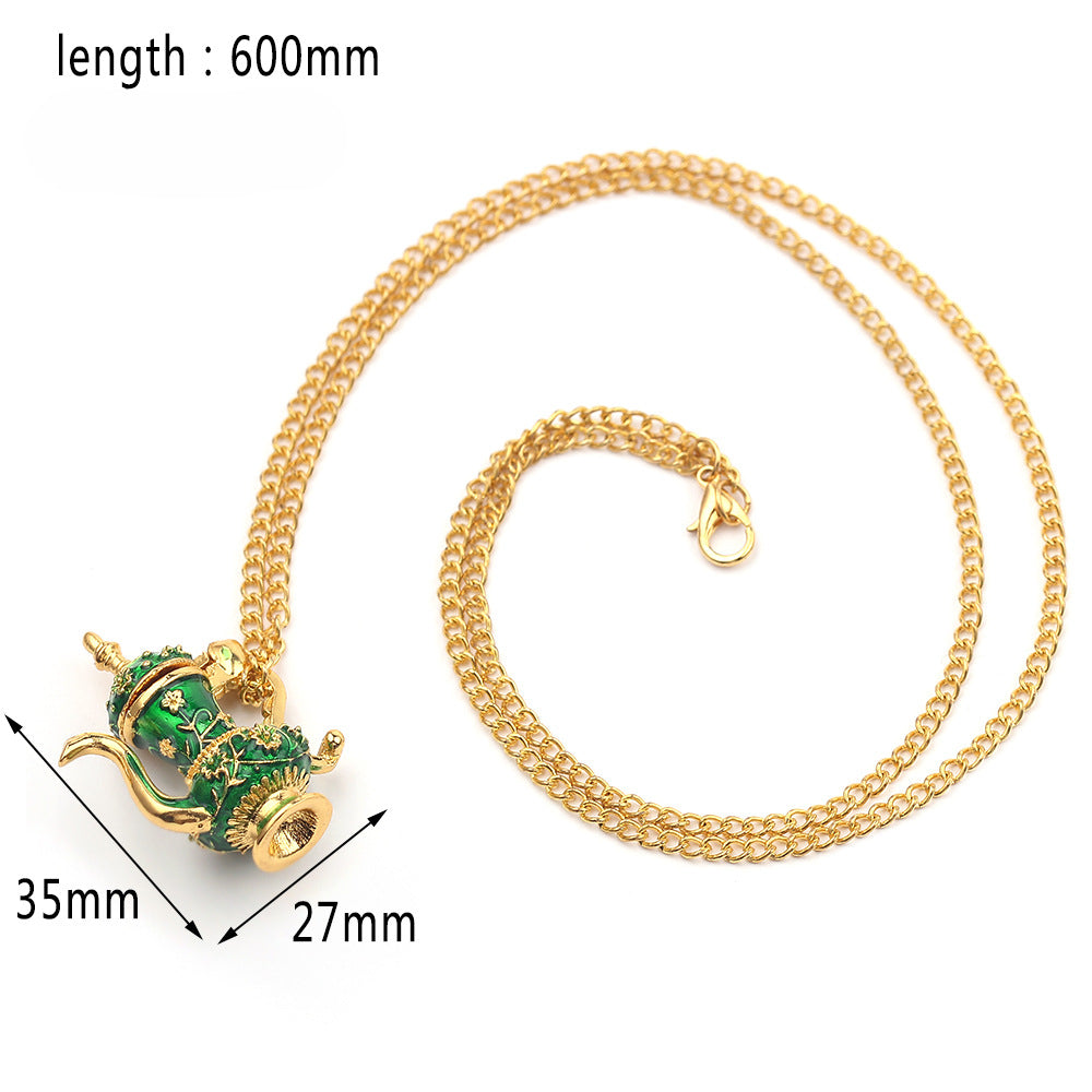 Wholesale Magic Multiple Enamel Teacup Pendant Necklaces ACC-NE-Zhuox001