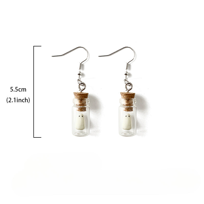 Wholesale Halloween Luminous Polymer Clay Luminous Glass Earrings Necklace ACC-ES-XinChuan017