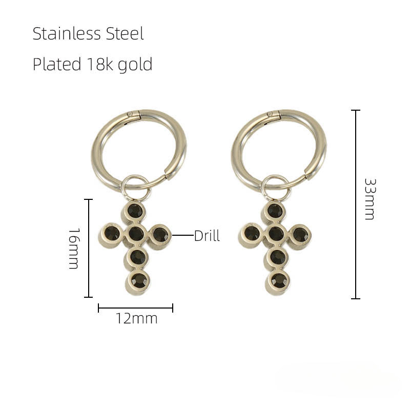 Wholesale Stainless Steel Hollow Wings Earrings ACC-ES-ZhongXin014