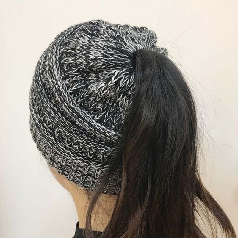 Wholesale Ponytail Hat Knitted Wool Hat ACC-HT-Xiongk001