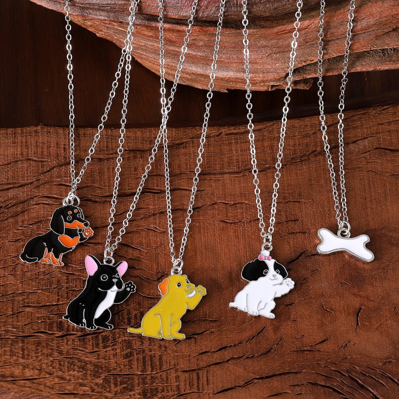 Wholesale Cute Animal Cartoon Oil Drop Necklace ACC-NE-zhiyu008