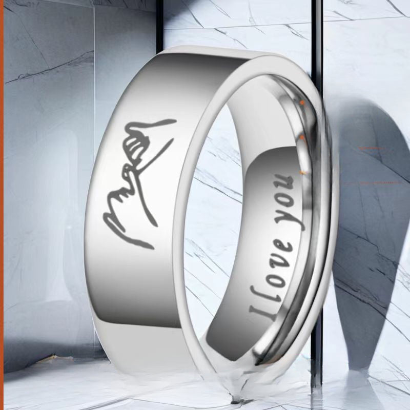 Wholesale Titanium Steel Couple Ring Stainless Steel ACC-RS-Xinj005