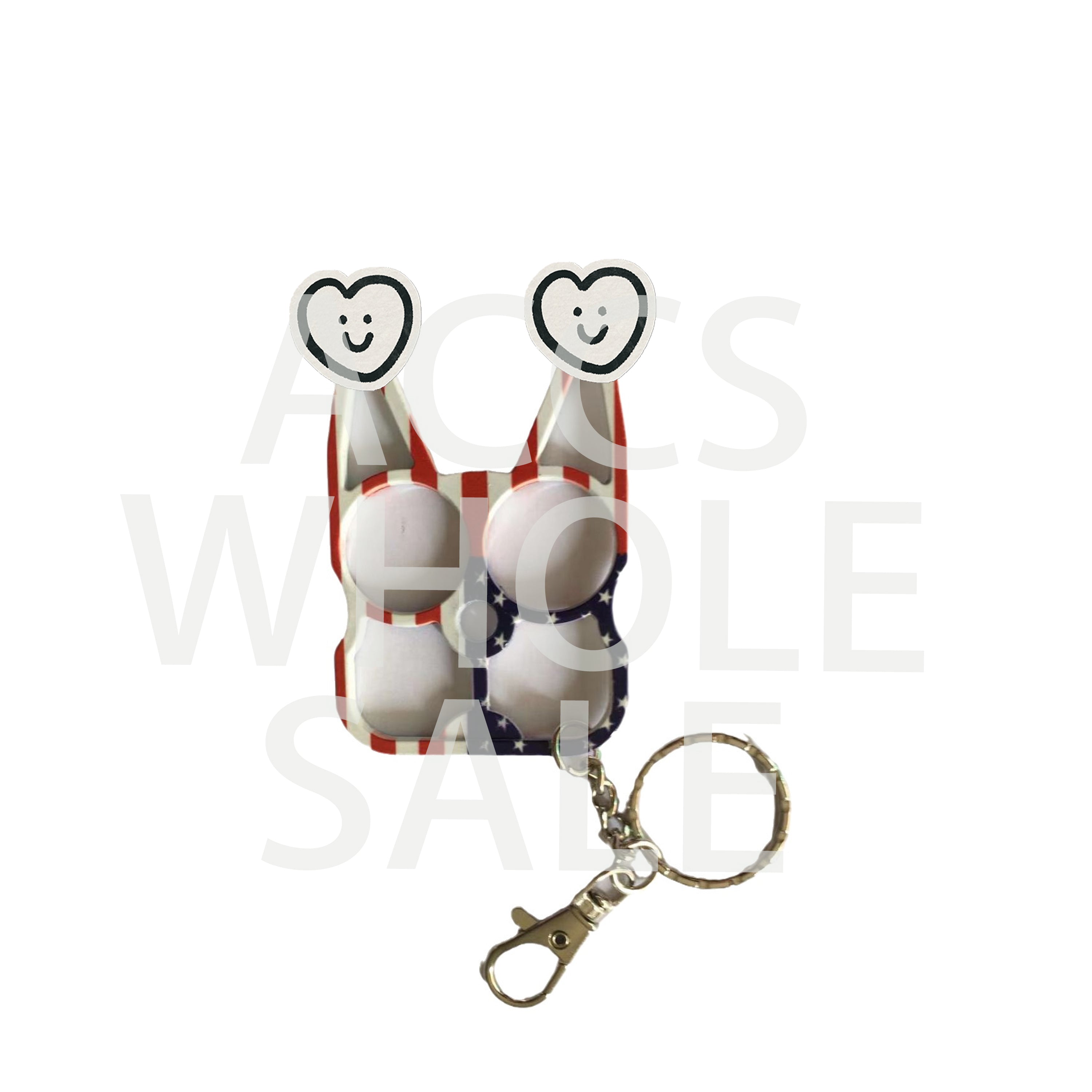 Wholesale Outdoor Gear Colorful Leopard Print Metal Keychains