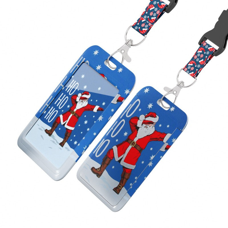 Wholesale 10pcs Christmas Lanyard Card Holder Keychain ACC-KC-LeBei001