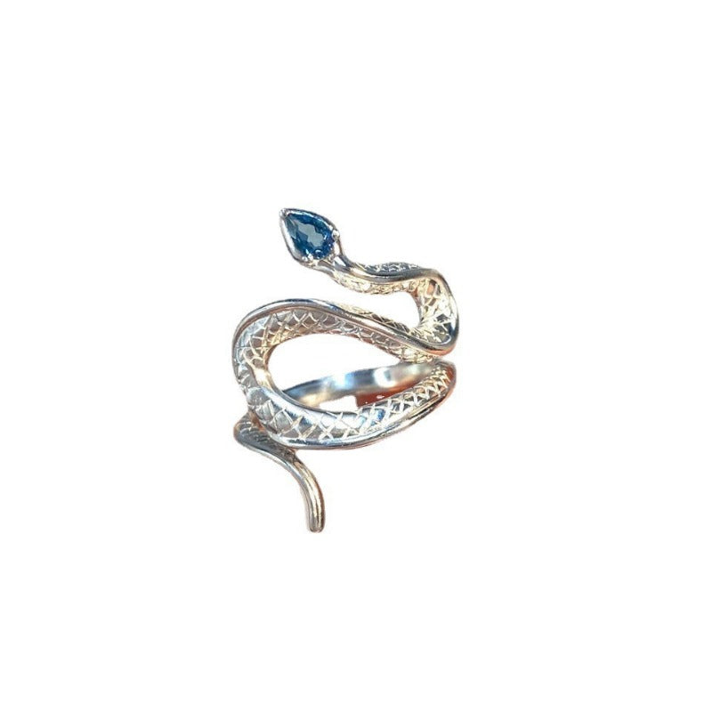 Wholesale Snake Ring Topaz Open Adjustable Ring ACC-RS-YunJin004