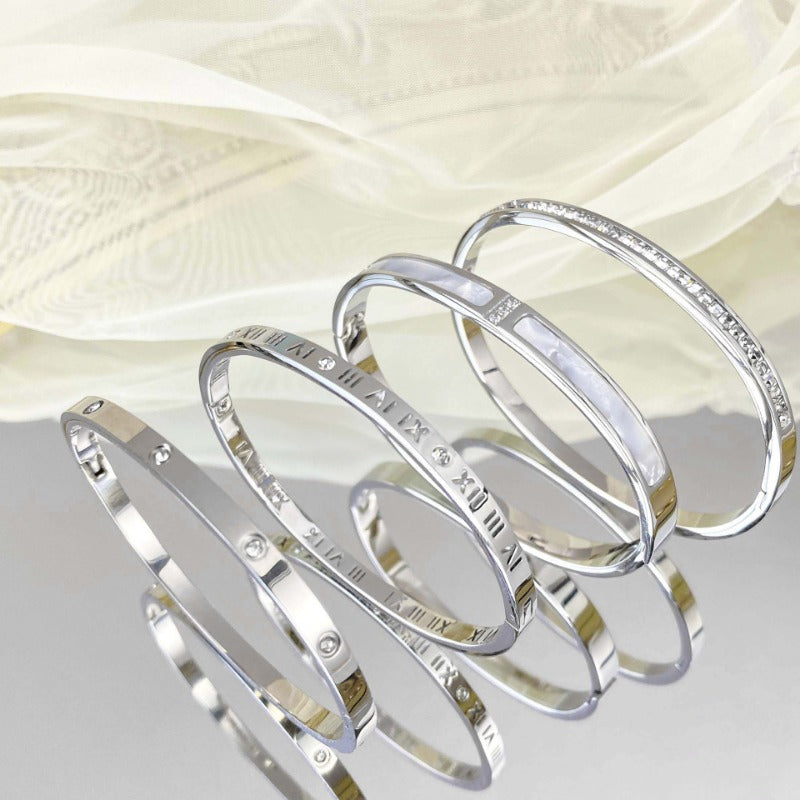 Wholesale Gypsophila Titanium Steel  Simple Bracelet ACC-BT-YuXun010