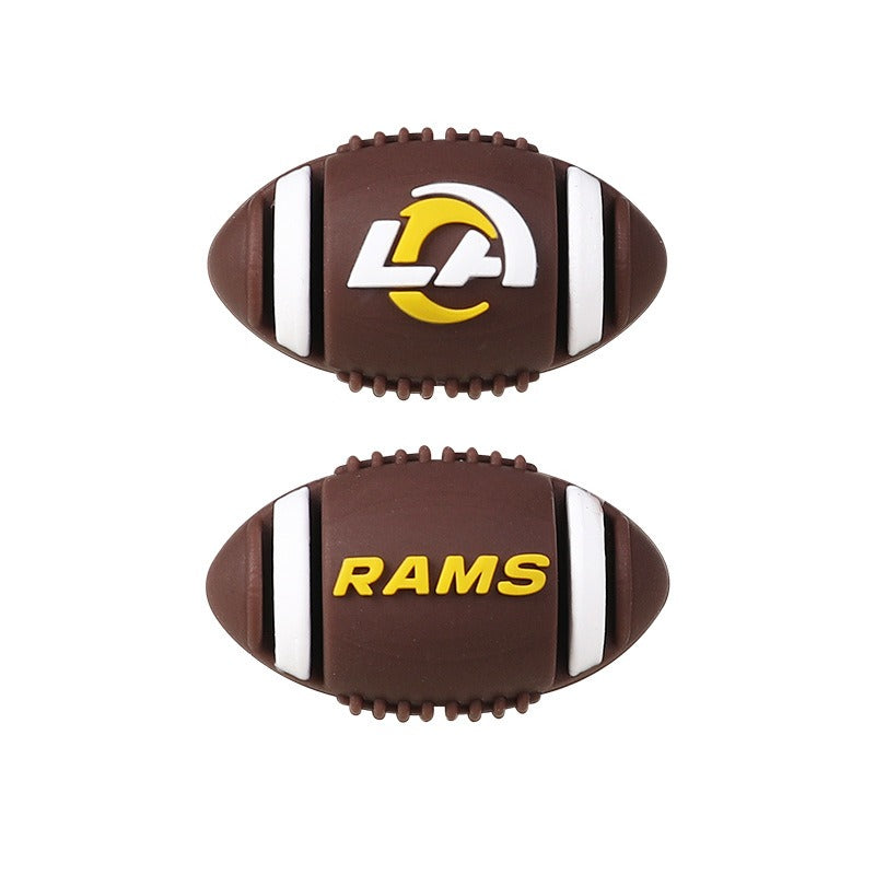 Wholesale 20pcs Rugby Team 3D Focal Beads DIY Bead Accessories ACC-BDS-RongFa042