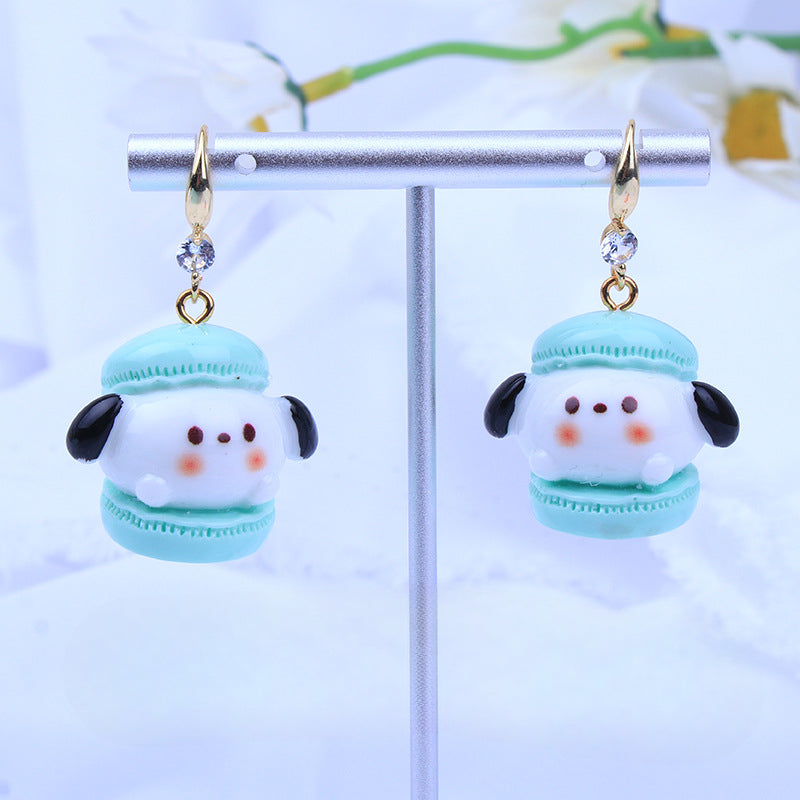 Wholesale Cartoon Cute Three-dimensional Resin Earrings ACC-ES-Fany008