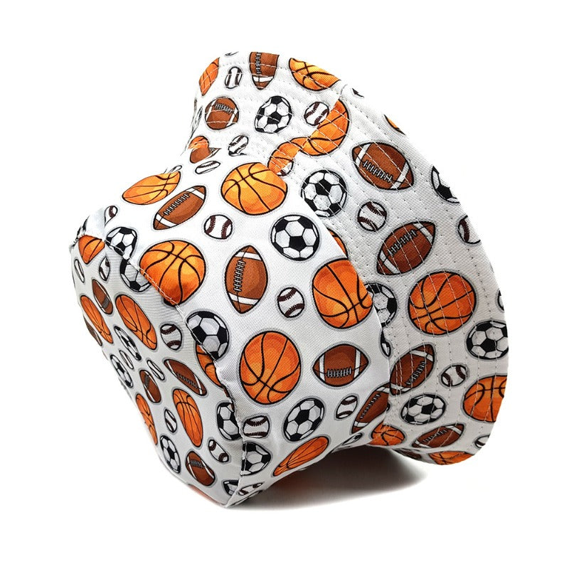 Wholesale Football Basketball Pattern Print Bucket Hat ACC-HT-ShunMa012