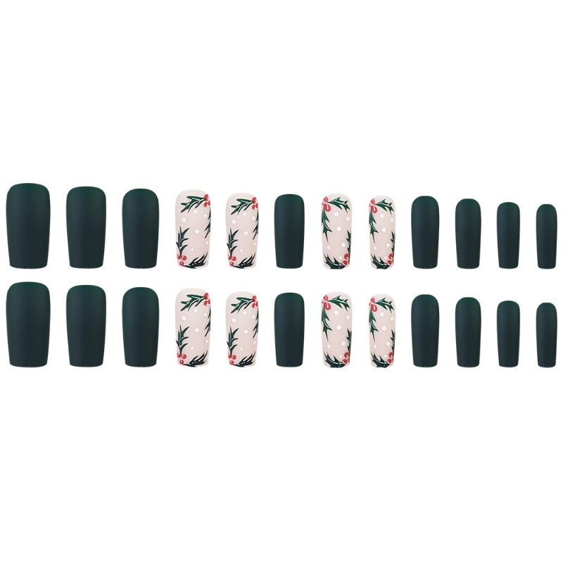 Wholesale 24 Pieces/box Christmas Elk Nails Kits Nail Stickers ACC-NS-QXJ029