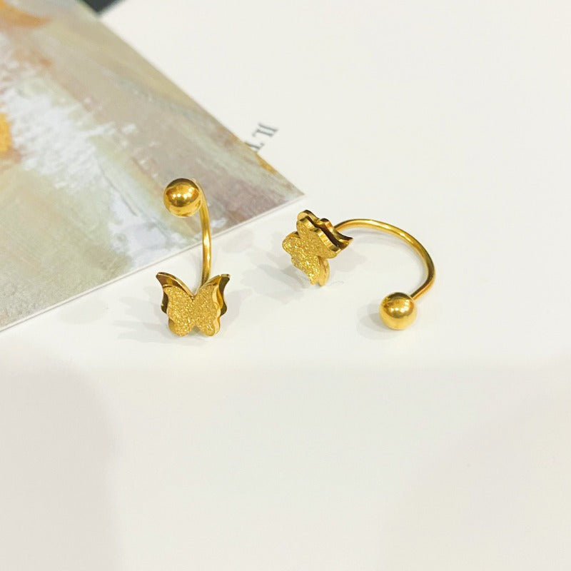 Wholesale Titanium Steel Animal Screw Earrings ACCVIP-ES-YZXW004