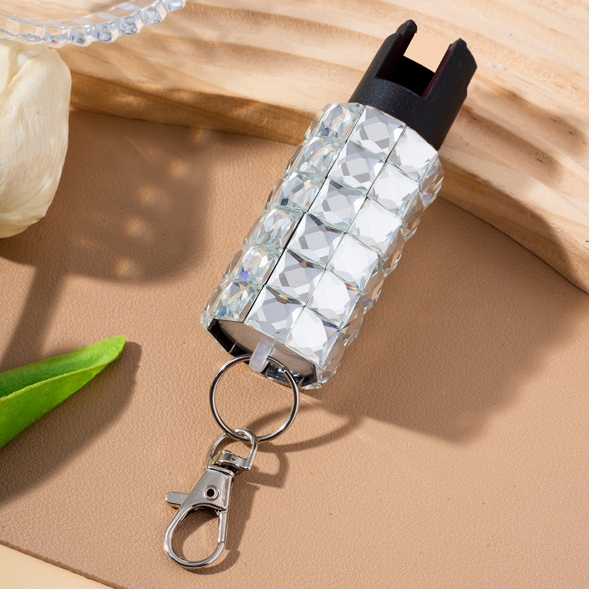 Wholesale Ladies Push Liquid Outdoor Spray Stickers Diamond Bottle Keychain ACC-KC-XingChu002