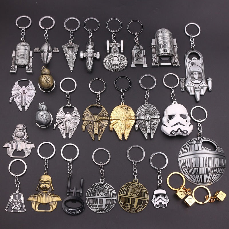 Wholesale Alloy Cartoon Game Spaceship Battleship Keychains ACC-KC-Zhuox003
