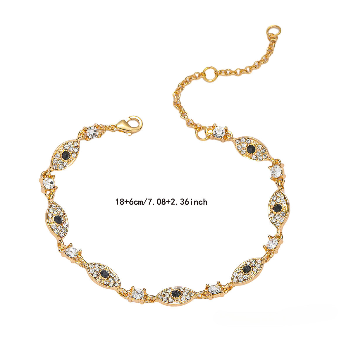 Wholesale Demon Eye Zinc Alloy Bracelet Devil Eye ACC-BT-KJ001