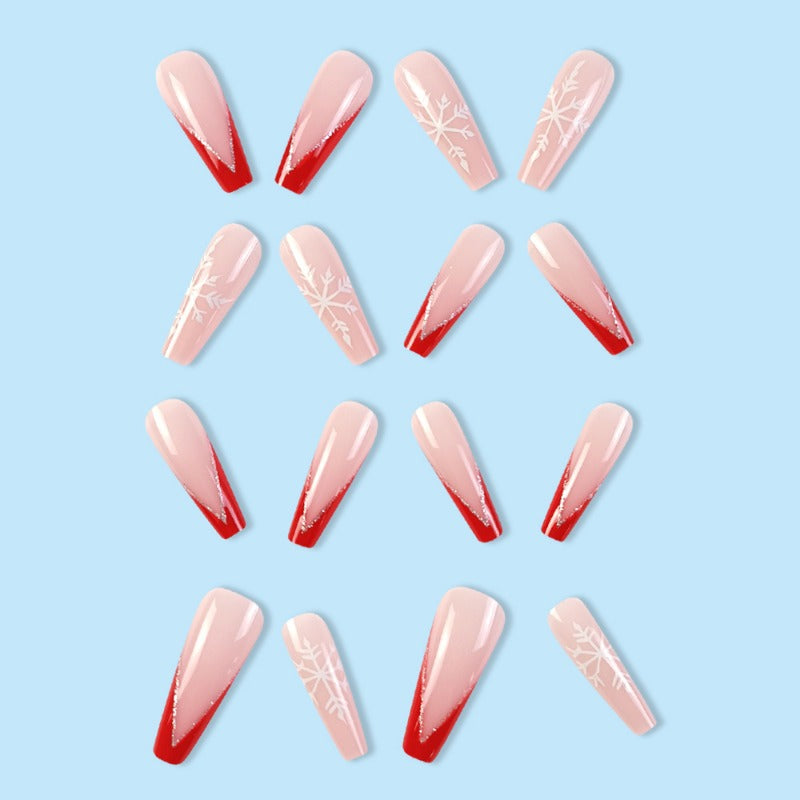 Wholesale 24 Pieces/box Christmas Snowflake Nails Kits Nail Stickers ACC-NS-QXJ033