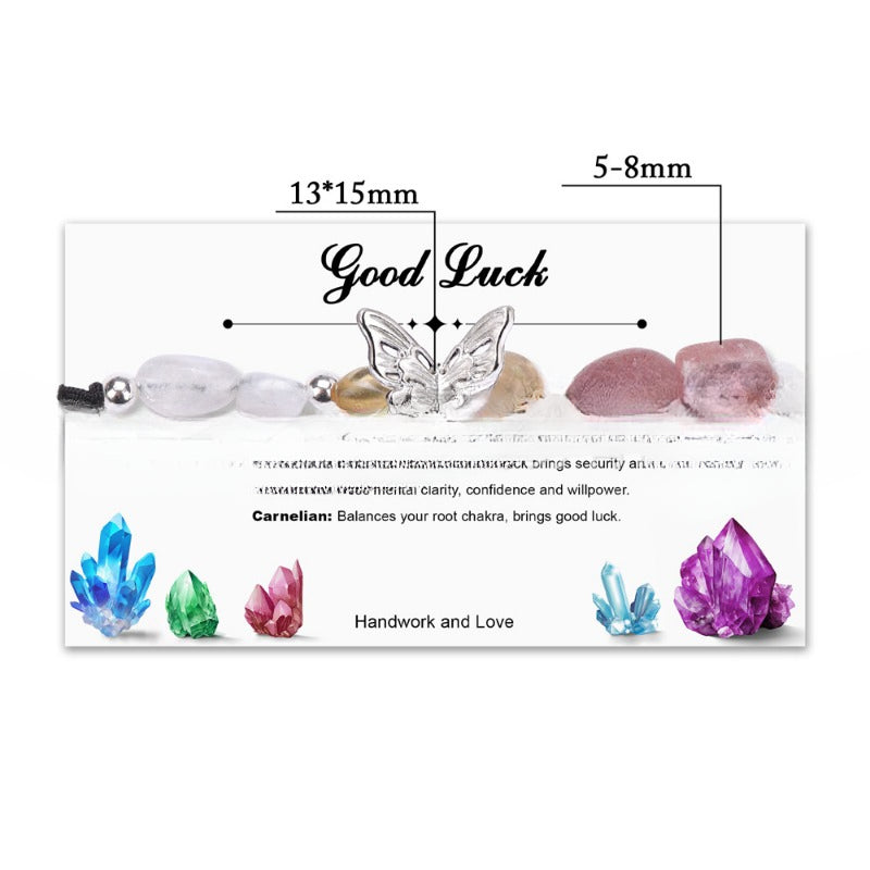 Wholesale Natural Crystal Semi-precious Stone Beads Bracelet ACC-BT-YinYi011