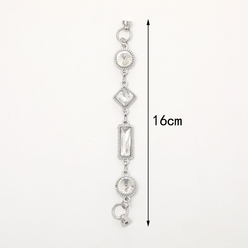 Wholesale Light Luxury Simple Diamond Metal Bracelet ACC-BT-YiL006