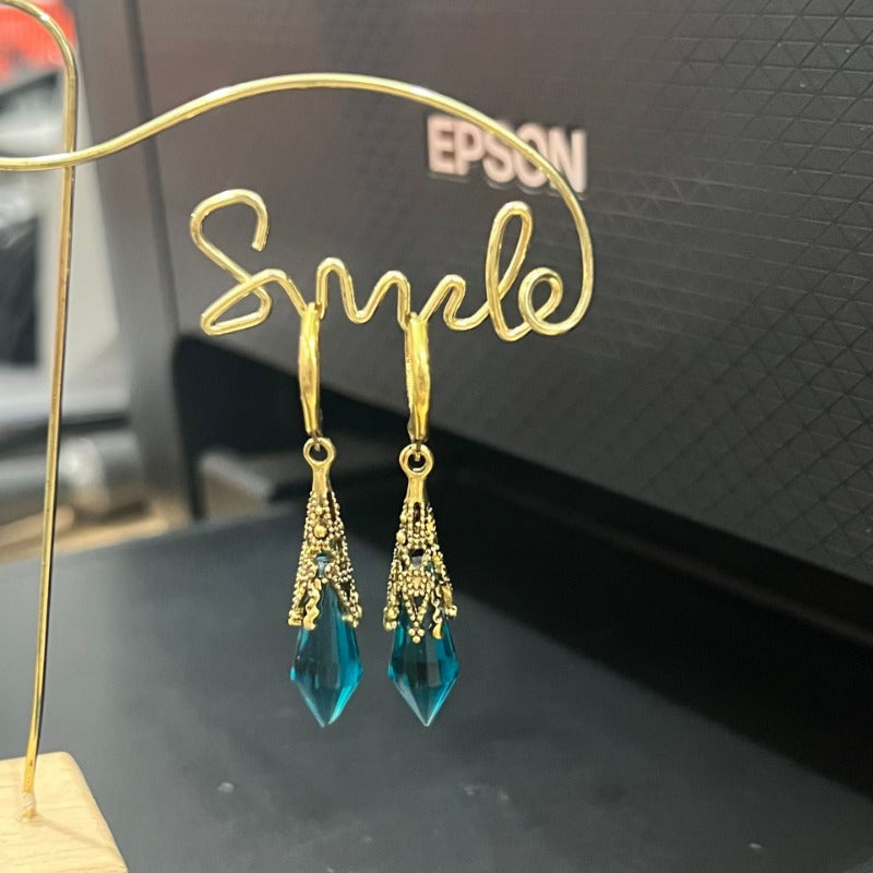 Wholesale Simple Versatile Vintage Crystal Women's Earrings ACC-ES-ZhiLing009