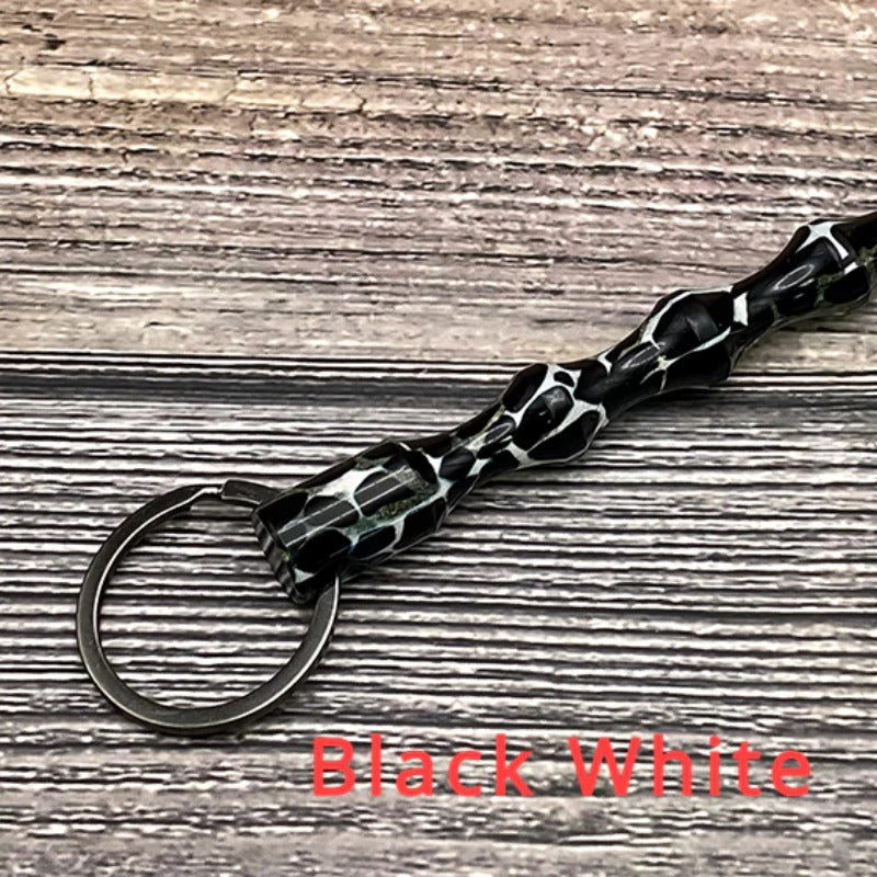 Wholesale Leopard Print Camouflage Aluminum Alloy Pen Shape Hard Keychains ACC-KC-ChiP002