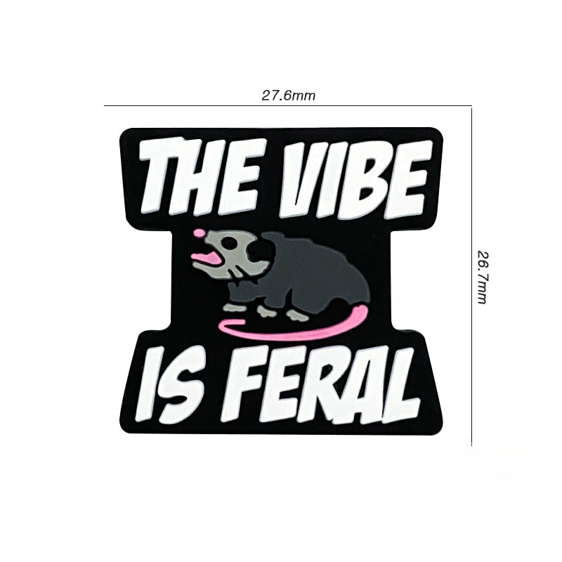 Wholesale 10pcs Silicone Cartoon English Animal Focal Beads ACC-BDS-WDX114