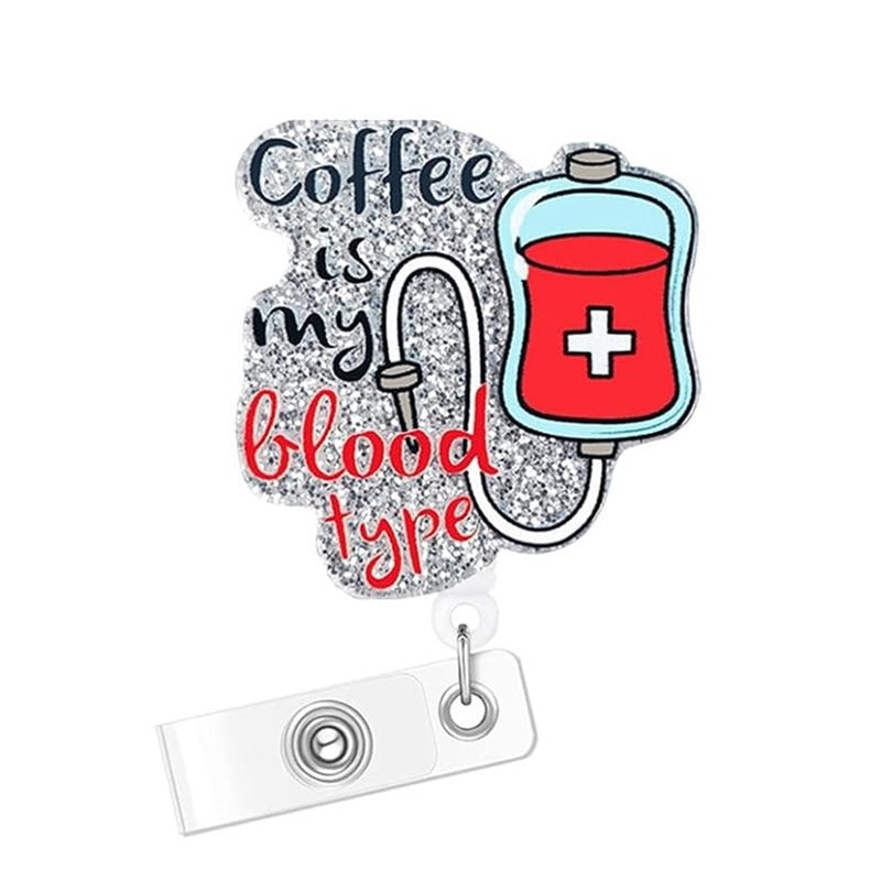 Wholesale Acrylic Heart Medicine Bottle Nurse Cap Medical Retractable Badge Scroll Keychain ACC-KC-LingYu004