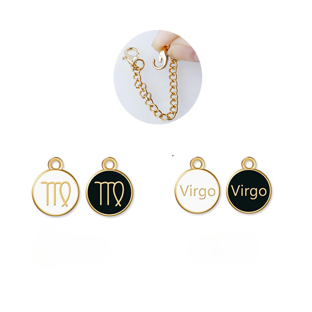 Wholesale Twelve Zodiac Signs Chain 40oz Cup Alloy Pendant Cup Accessories ACC-CA-ShiXuan004