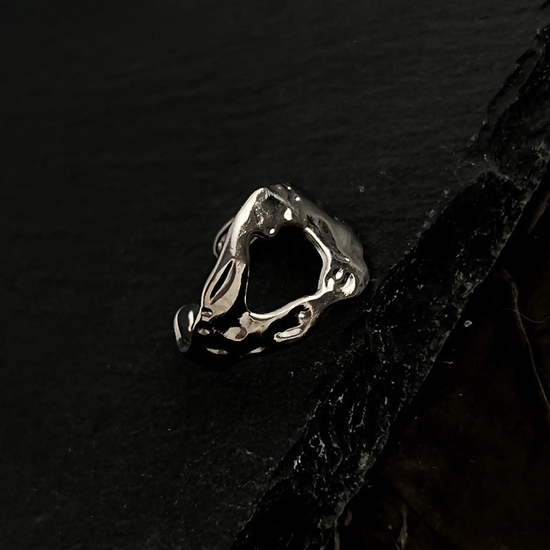 Wholesale Stainless Steel Ring 18K Gold Hollow Opening Adjustable Rings ACC-RS-WanCh004