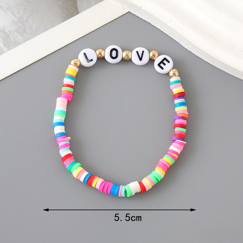 Wholesale Handmade Love Beaded Flower Bracelet ACC-BT-YiL008