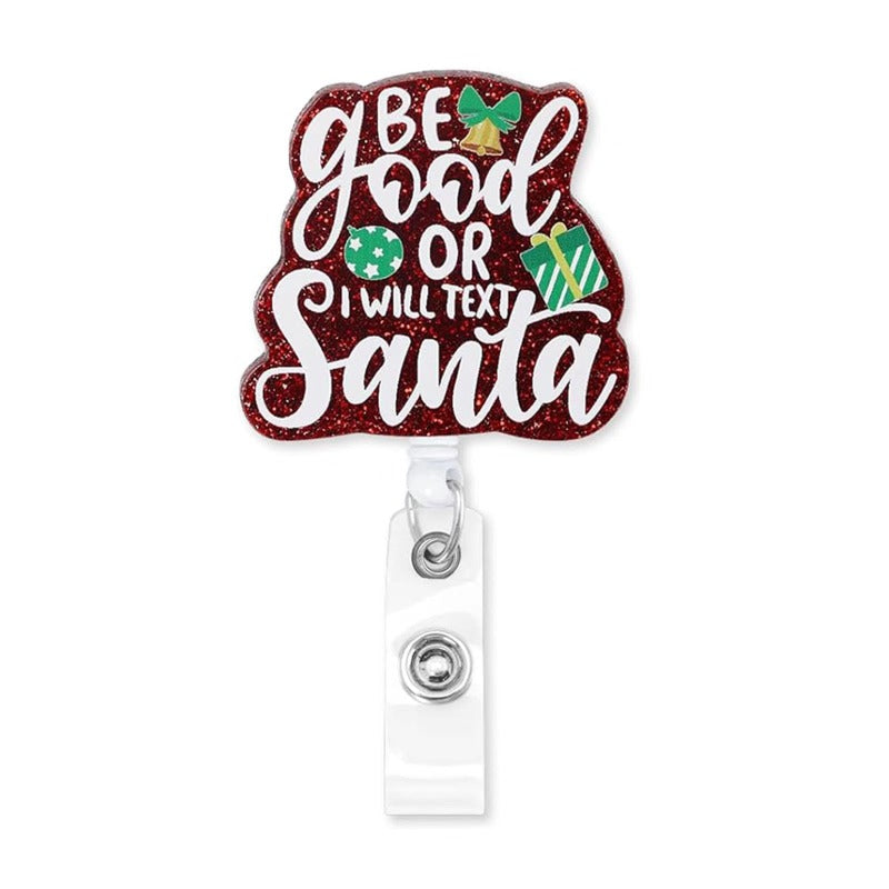 Wholesale Christmas Snowman Badge Scroll Keychain ACC-KC-LingYu010