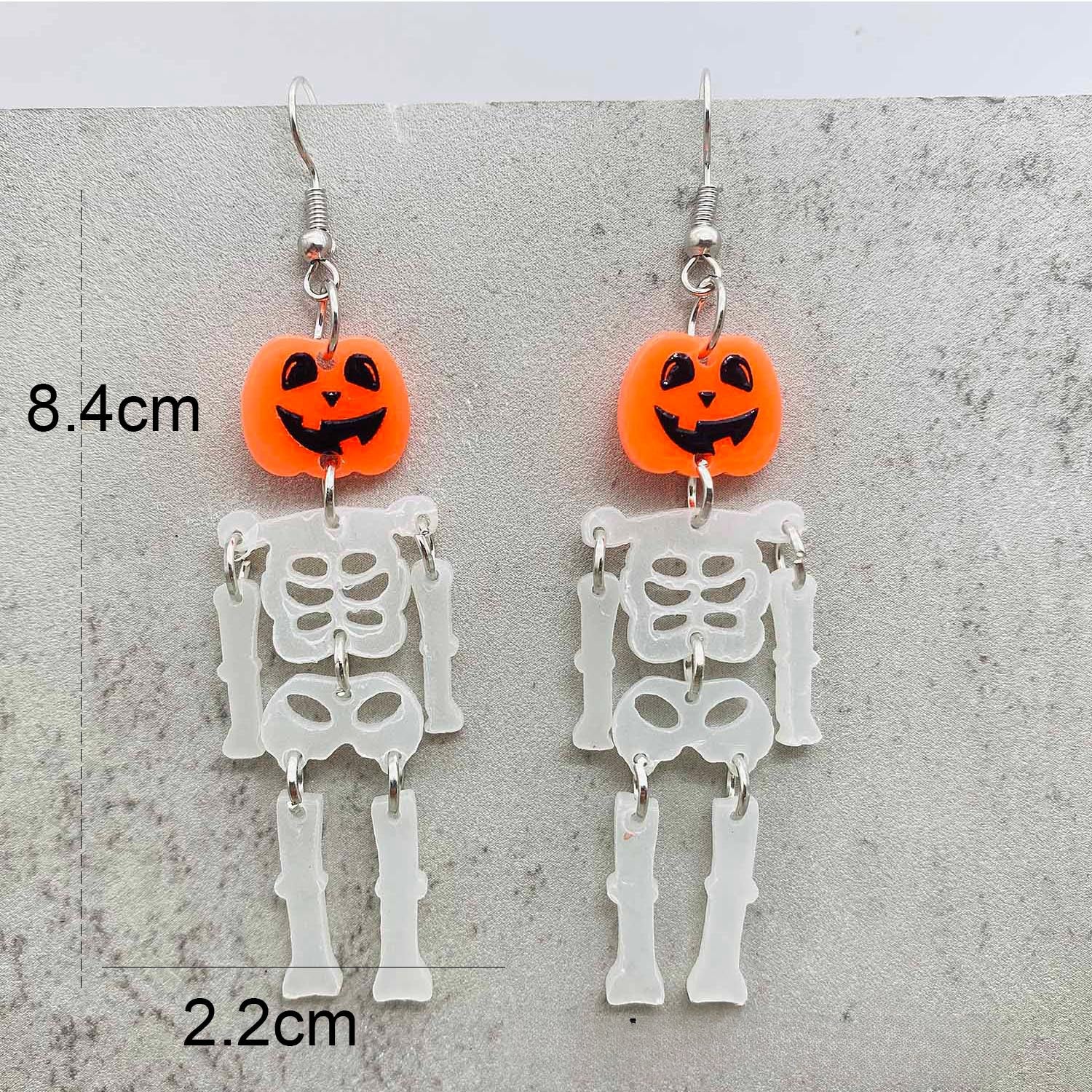 Wholesale Halloween Earrings Pumpkin Head Skull Ghost Pulley Acrylic Earrings  ACC-ES-ChenY019