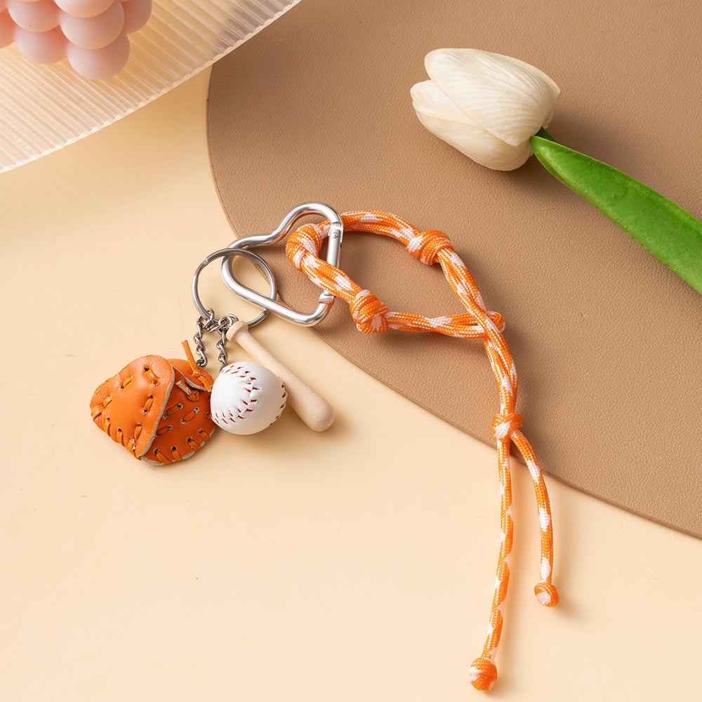 Wholesale Alloy Color Rope Baseball Set Creative Mini Pendant Keychain Shoulder Bag ACC-KC-ZhiYa068