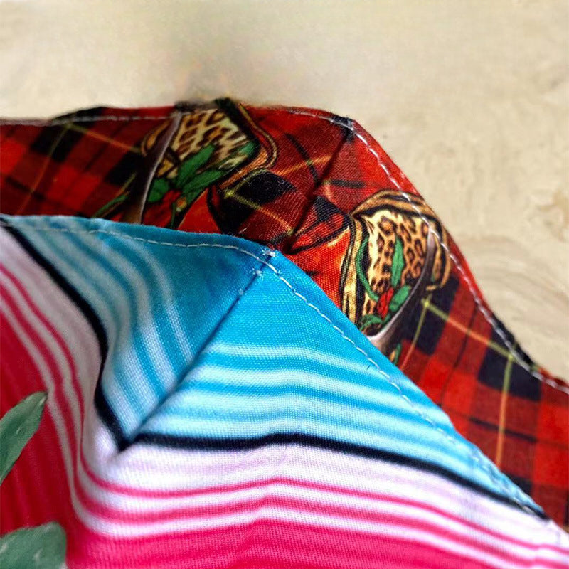 Wholesale Western Style Aztec Christmas Three-layer Cotton Mask Adult Dustproof Warm Breathable Mask ACC-MK-HY002