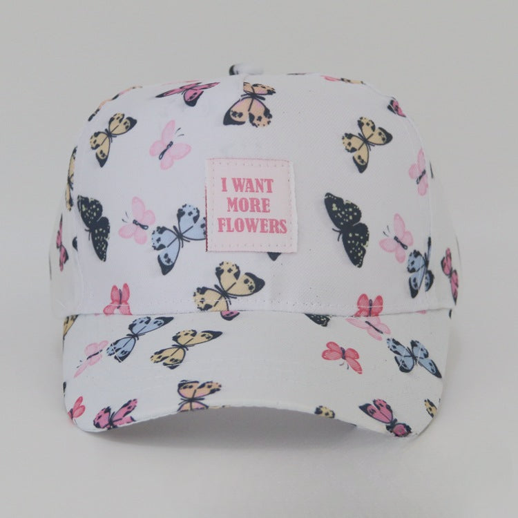 Wholesale Butterfly Printed Kids Hats Baseball Cap ACC-KH-XiaoYang001