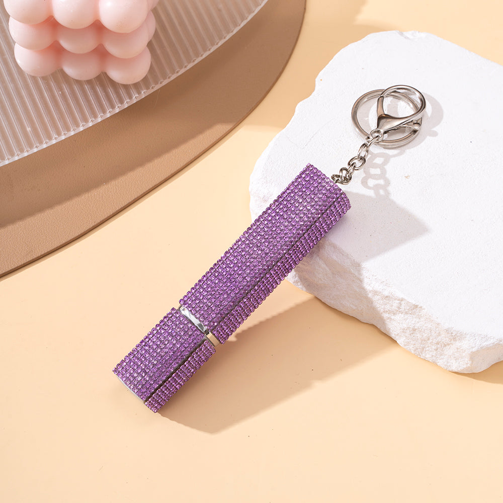 Wholesale Diamond 12ml Perfume Bottle Keychain Portable Keychain Pendant ACCVIP-KC-ZhiYa018