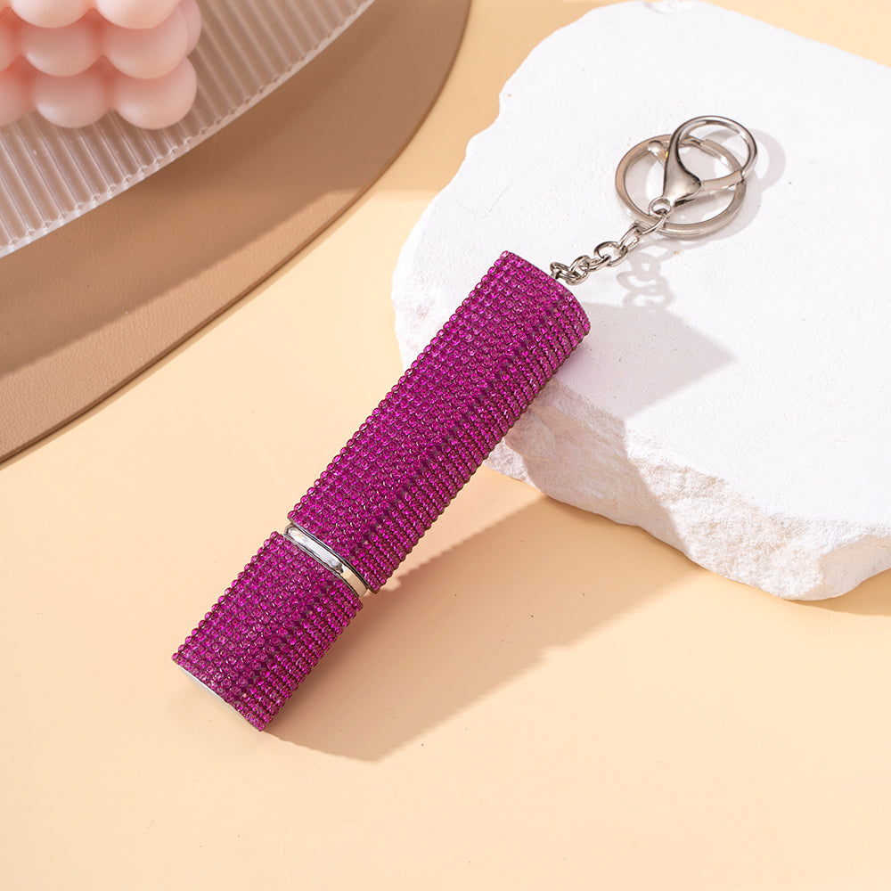 Wholesale Diamond 12ml Perfume Bottle Keychain Portable Keychain Pendant ACCVIP-KC-ZhiYa018