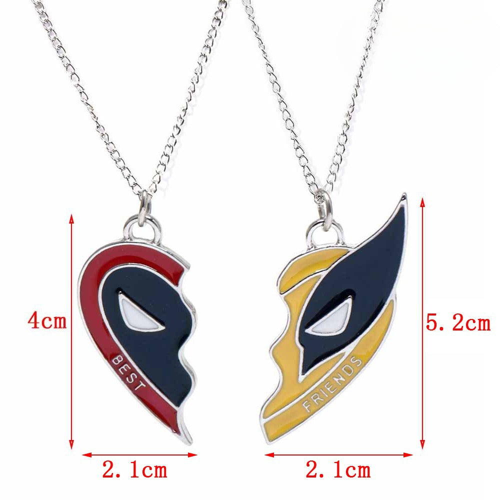 Wholesale Best Friends Alloy Keychain Necklace Earrings ACCVIP-KC-DuYao001
