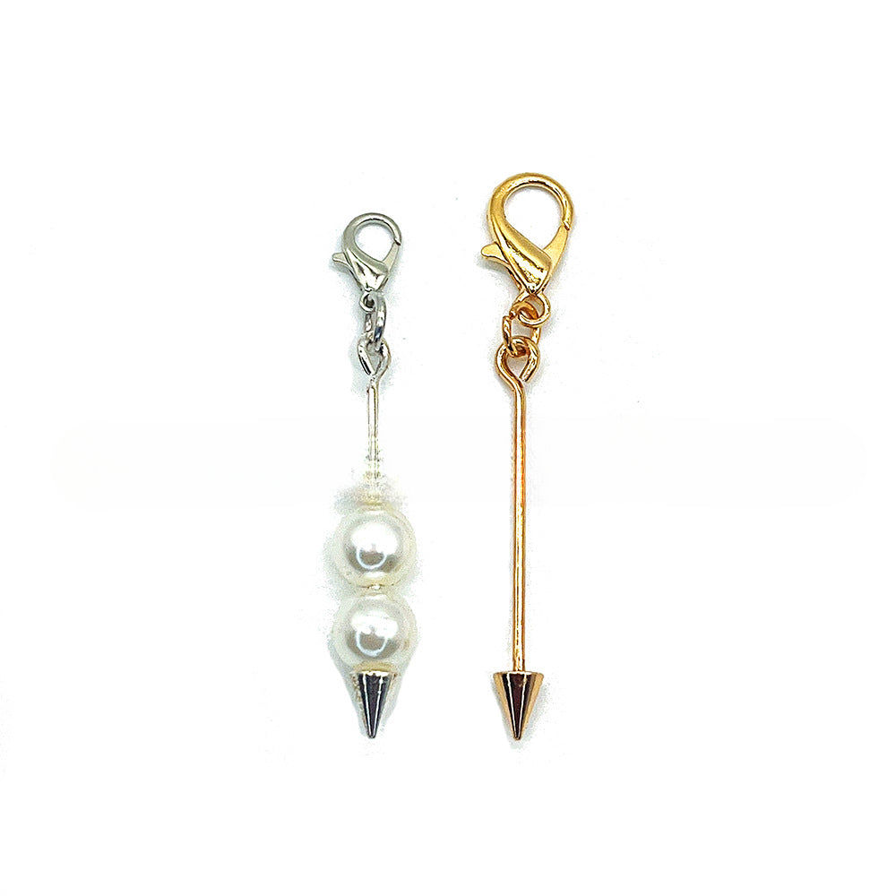 Wholesale DIY Beadable Bar Links Metal Cone Beadable Pendant Necklace Pendant Keychains ACC-KC-JiaYing002