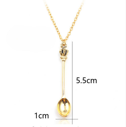 Wholesale Mini Creative Teaspoon Pendant Necklaces ACC-NE-Juna004