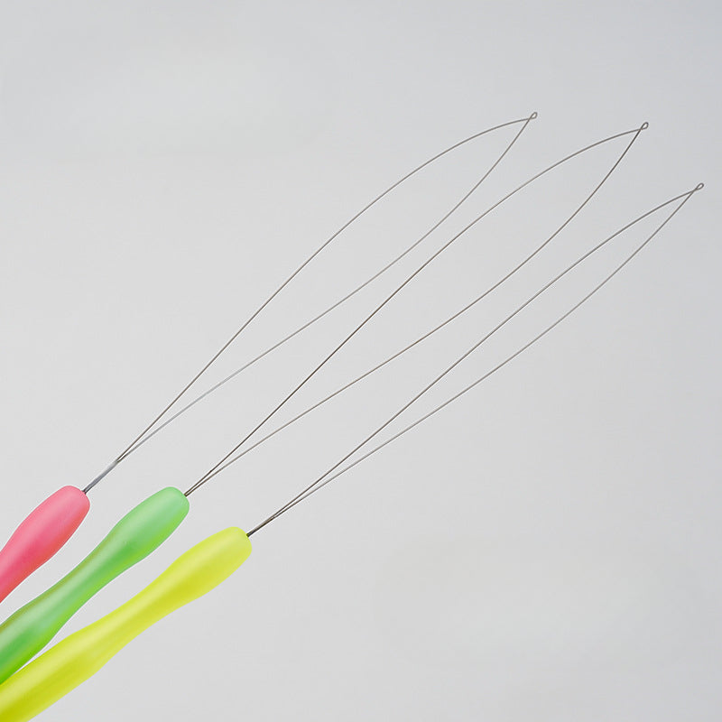 Wholesale Long Threader Colorful Plastic Handle Needle Threader Beadable DIY Beading Tools ACC-KC-CYJ001