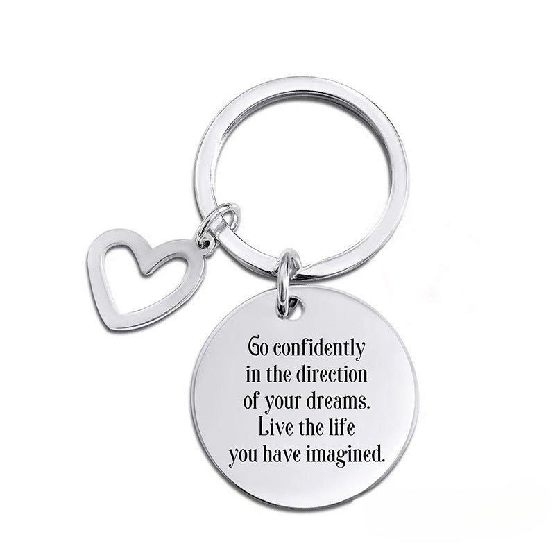Wholesale 2024 Graduation Season Gift Commemorative Stainless Steel Keychain ACC-KC-Ganggu010