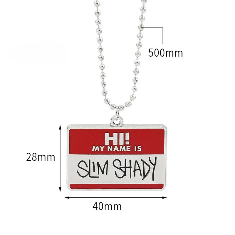 Wholesale High-end Hip-hop Letter Necklace ACC-NE-Boshuo001