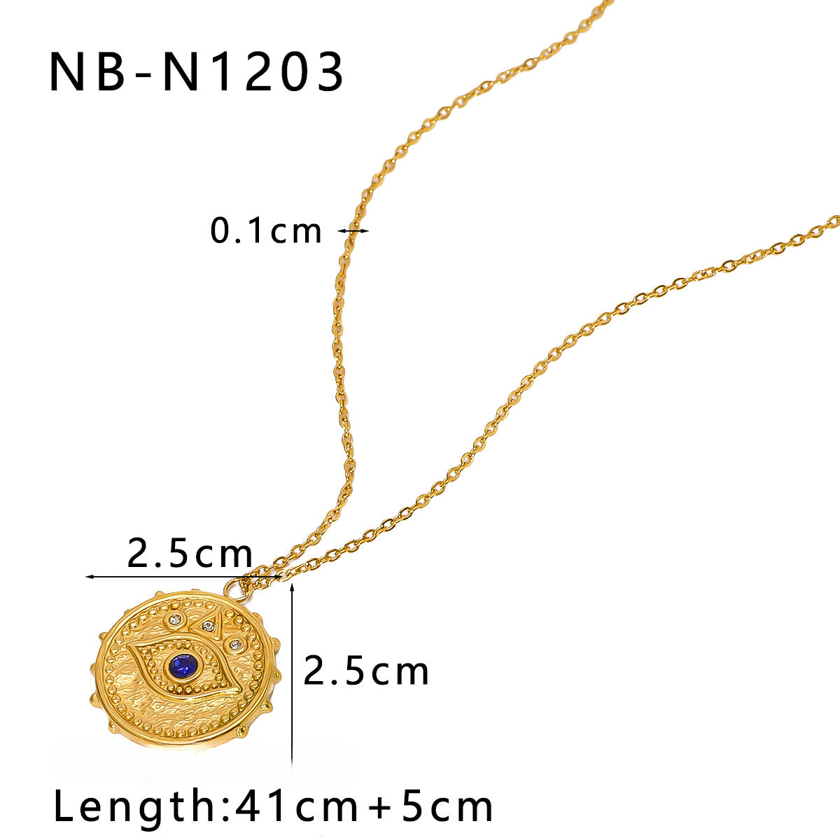 Wholesale Vintage Love Geometric Pendant Inlaid Zircon Natural Stone Stainless Steel Necklaces ACC-NE-XinY007