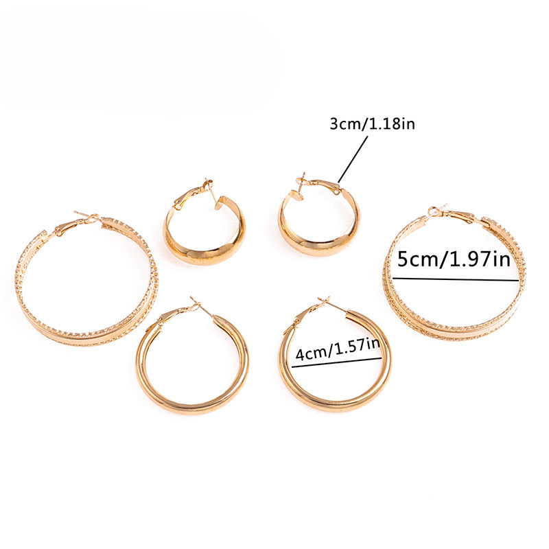 Wholesale Geometric Metal Earrings ACC-ES-YueSen009